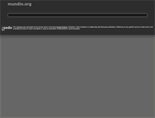 Tablet Screenshot of mundin.org